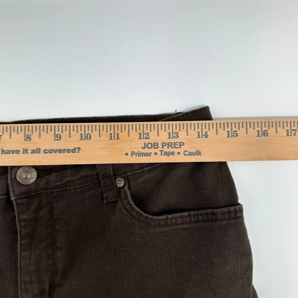 Gloria Vanderbilt Amanda‎ Straight Jeans Womens 8P Brown Denim Stretch Mid Rise